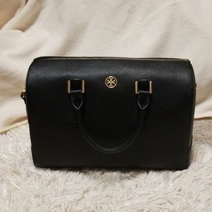 Tory Burch Black Robinson Sachel